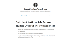 Desktop Screenshot of megcumby.com